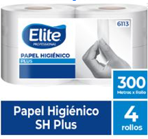 PAPEL HIGIÉNICO ELITE JUMBO SH (TUBETE CHICO)