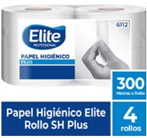 PAPEL HIGIÉNICO ELITE JUMBO SH BLANCO