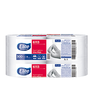 Papel Higienico ELITE Jumbo 300 mts SH – Blanco